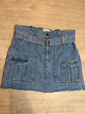 FRAME Dana Paper Bag Denim Skirt size 27